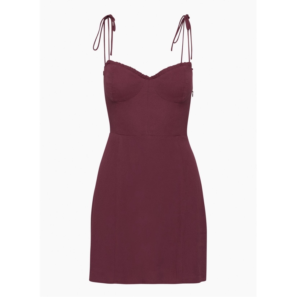 Aritzia Burgundy Mini Dress